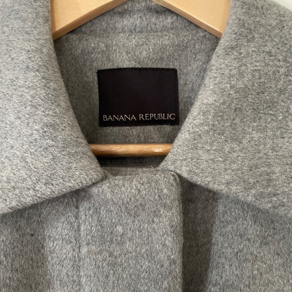 Banana Republic Gray Pea Coat - Picture 3 of 3